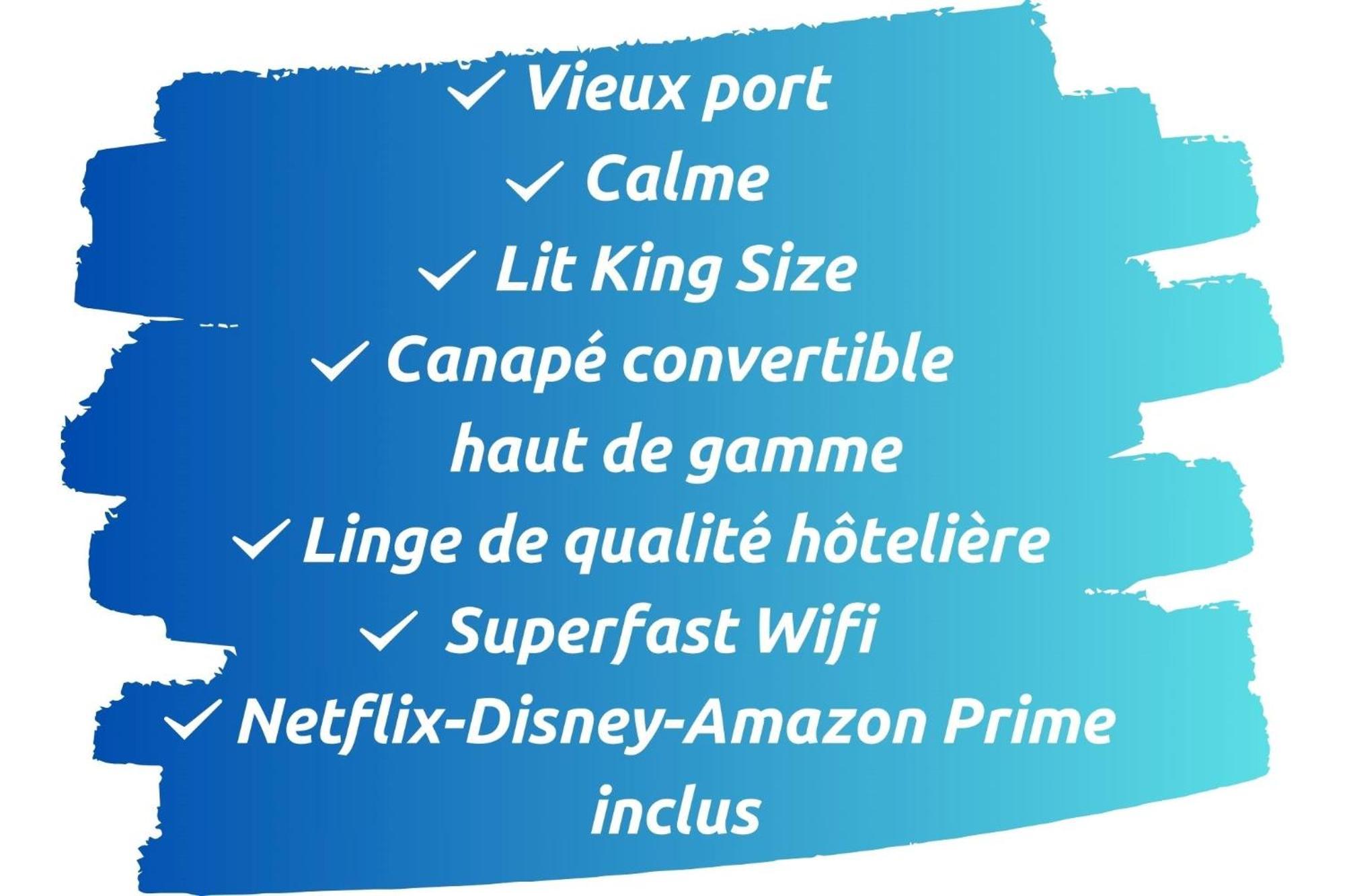 マルセイユSud Passion - Fada Vieux Port - Calme - Linge De Qualite - Lit King Size - Fibreアパートメント エクステリア 写真