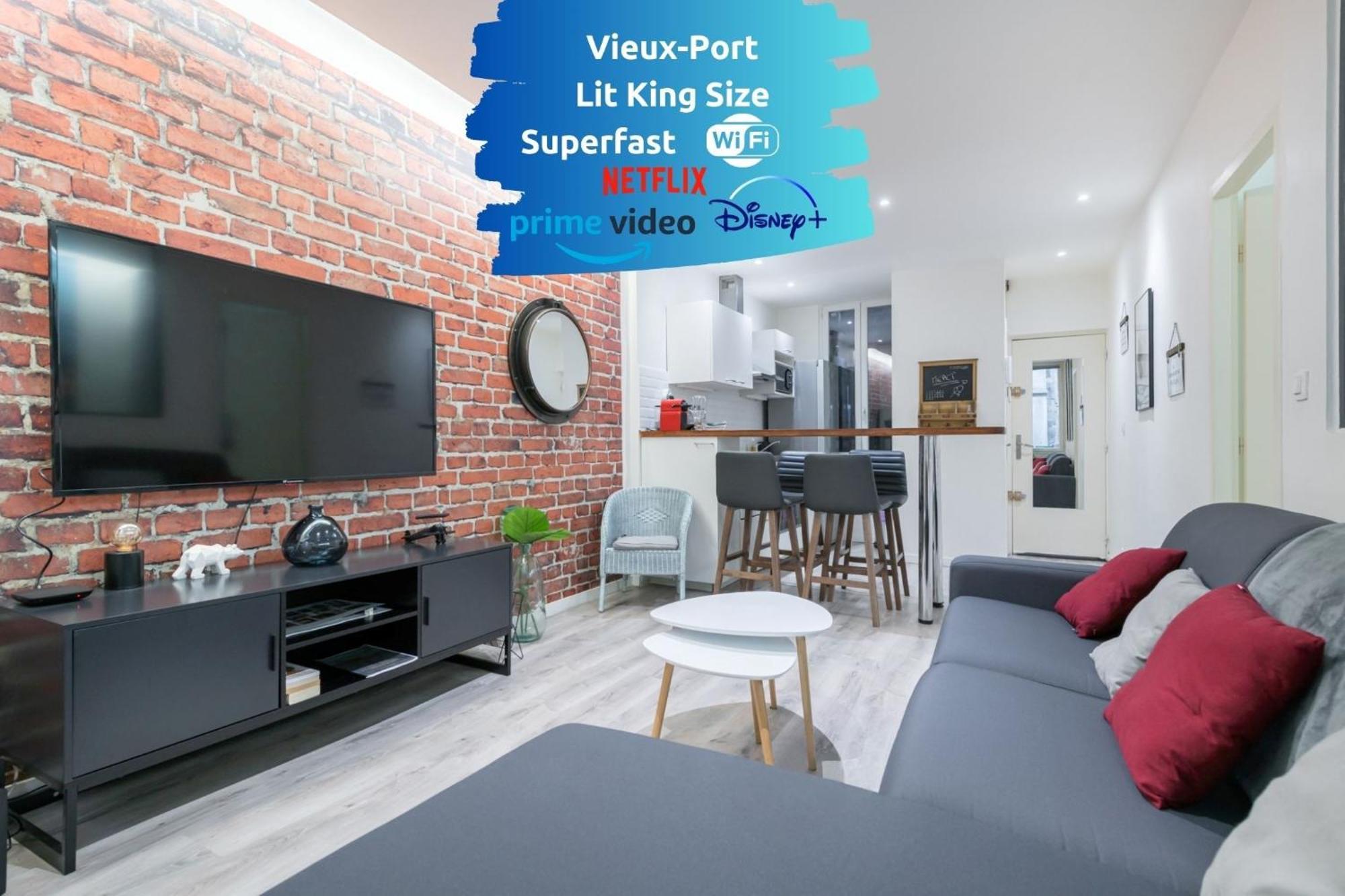 マルセイユSud Passion - Fada Vieux Port - Calme - Linge De Qualite - Lit King Size - Fibreアパートメント エクステリア 写真